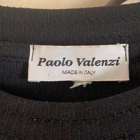 Black Paola Valenzi sheer  dress shirt - Picture 2 of 3